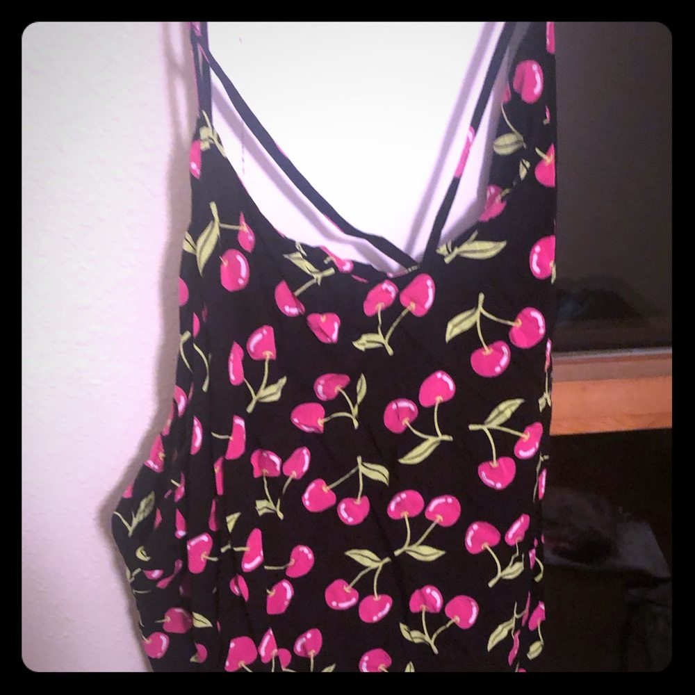 Women’s top. Gently used. Cherries. Super cute